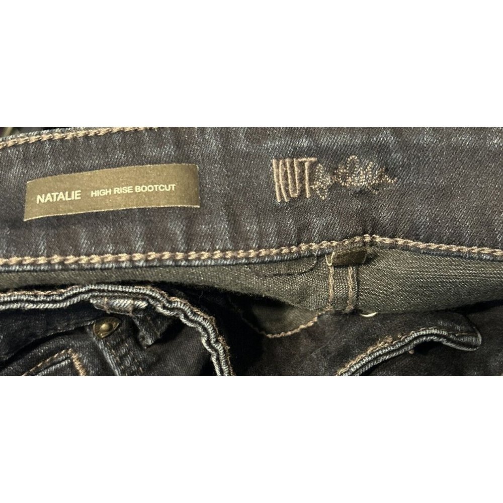 Kut from the Kloth Womens Denim Jeans PAnts 16S Natalie High Rise Bootcut Dark - Picture 2 of 6